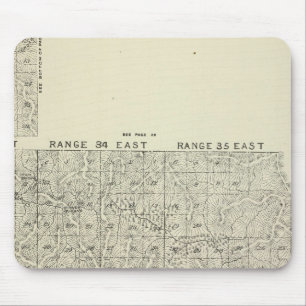T1820S R3236E Tulare County Section Map Mouse Pad