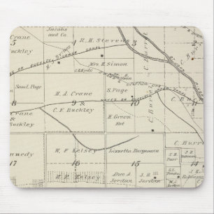 T18S R24E Tulare County Section Map Mouse Pad