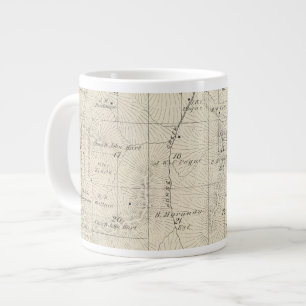 T18S R28E Tulare County Section Map Large Coffee Mug