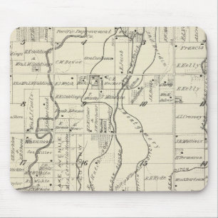 T19S R21E Tulare County Section Map Mouse Pad