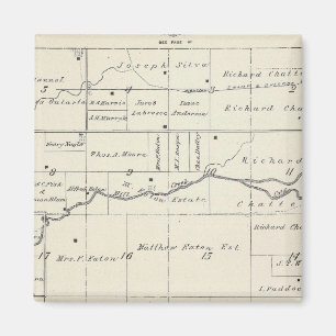 T19S R23E Tulare County Section Map Magnet