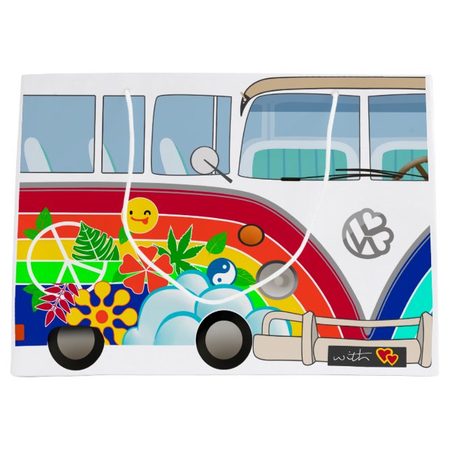 T1 hippie large gift bag (Front)