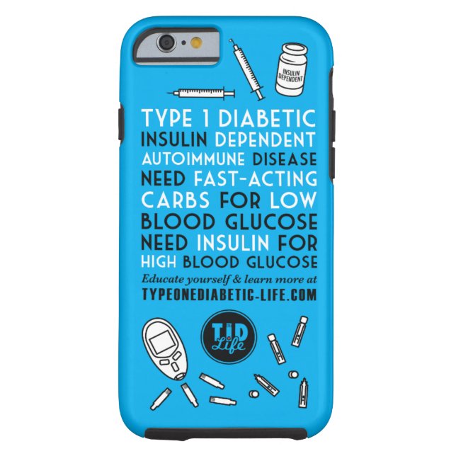 T1d Alert Case-Mate iPhone Case (Back)