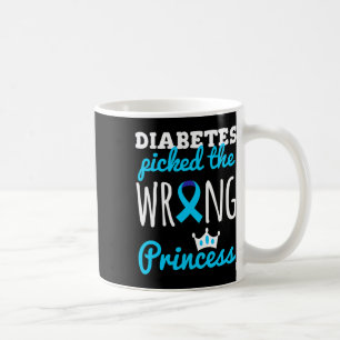 T1d Awareness Princess Girls Diabetic Diabetes Awa Coffee Mug