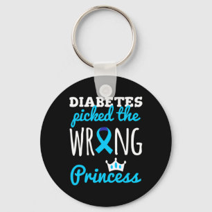 T1d Awareness Princess Girls Diabetic Diabetes Awa Key Ring