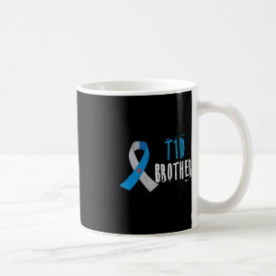 T1D brother blue ribbon type 1 diabetes awareness Coffee Mug