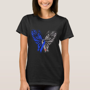 T1d Butterfly Type 1 Diabetes Awareness Ribbon T-Shirt