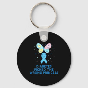 T1d Diabetes Warrior Butterfly Princess Diabetes A Key Ring