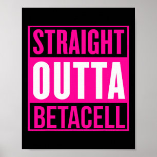 T1D Diabetic Type 1 Diabetes Awareness Men Women F Poster