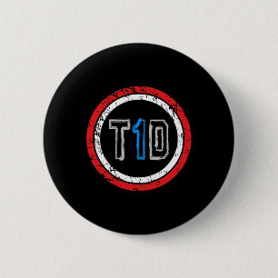 T1D Emblem Type 1 Diabetes Awareness  6 Cm Round Badge