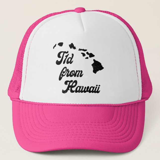 T1d from HI [Ele'ele/Hot Pink] Trucker Hat (Front)