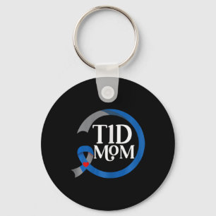 T1d Mum Best Diabetes Type 1 Awareness Gifts Key Ring