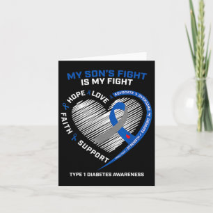 T1d Mum My Son's Fight Is My Fight Type 1 Diabetes Card