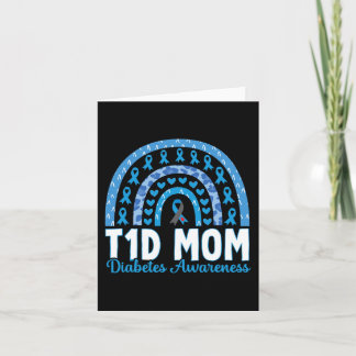T1D Mum Rainbow Diabetes Awareness November Type 1 Card