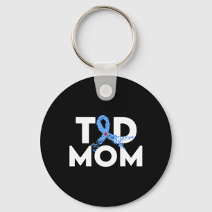 T1D Mum Type 1 Diabetes Awareness Insulin Family S Key Ring