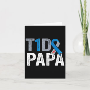 T1d Papa His Fight Is My Fight Type 1 Diabetes Awa Card