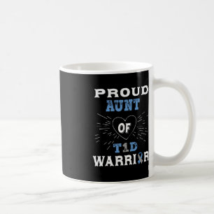 T1D Proud Aunt Diabetes Awareness Type 1 Insulin P Coffee Mug
