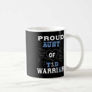 T1d Proud Aunt Diabetes Awareness Type 1 Insulin P Coffee Mug