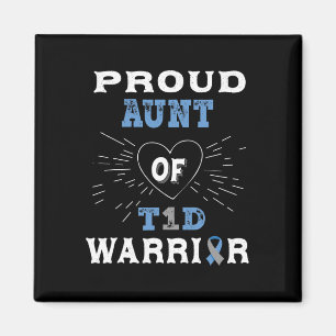 T1d Proud Aunt Diabetes Awareness Type 1 Insulin P Magnet