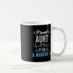 T1D proud Aunt Diabetes awareness Type 1 Pancreas  Coffee Mug