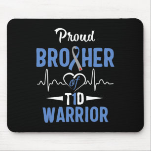 T1d Proud Brother Diabetes Awareness Type 1 Insuli Mouse Pad