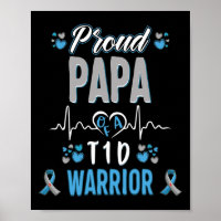 T1D proud Papa Diabetes awareness Type 1 Pancreas