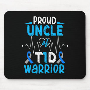 T1d Proud Uncle Diabetes Awareness Type 1 Insulin Mouse Pad