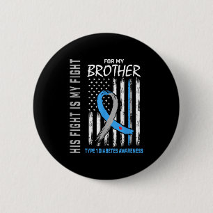 T1d Shirt Type 1 Diabetes Shirt Brother Type One S 6 Cm Round Badge