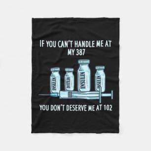 T1d Type 1 Diabetes Insulin Gift Diabetic Awarenes Fleece Blanket