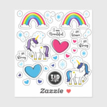 T1d Unicorn Stickers
