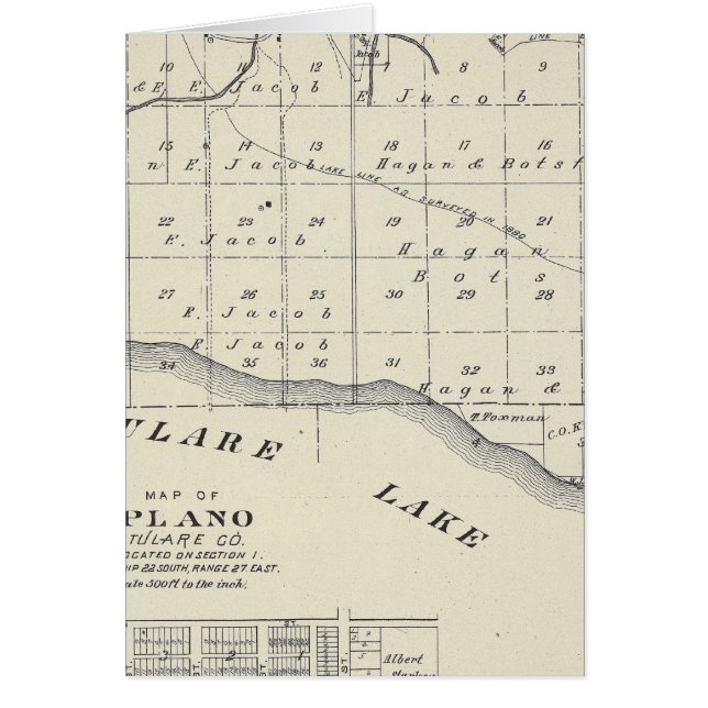 T2021S R2021E Tulare County Section Map (Front)