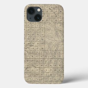 T2124S R3235E Tulare County Section Map iPhone 13 Case