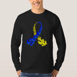 T21 Butterfly World Down Syndrome Day Women Kids T-Shirt