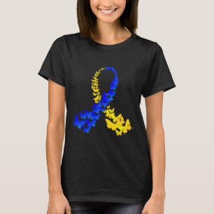 T21 Butterfly World Down Syndrome Day Women Kids T-Shirt
