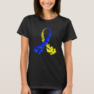 T21 Butterfly World Down Syndrome Day Women Kids T-Shirt