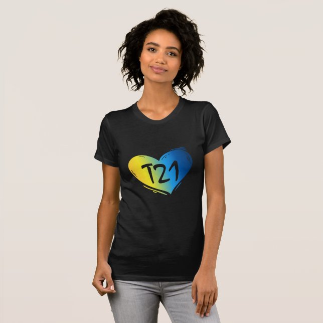 T21 Down Syndrome Awareness T-Shirt (Front Full)
