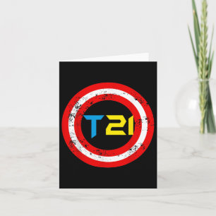 T21 Superhero World Down Syndrome Awareness Day Ki Card