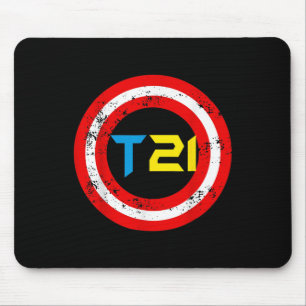 T21 Superhero World Down Syndrome Awareness Day Ki Mouse Pad