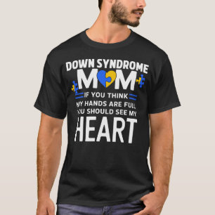 T21 World Down Syndrome Awareness Mum Family Love  T-Shirt