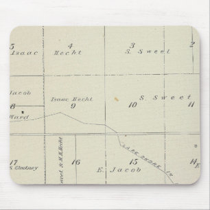 T21S R22E Tulare County Section Map Mouse Pad