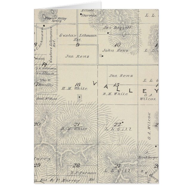 T21S R28E Tulare County Section Map (Front)