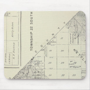 T2223S R1617E Tulare County Section Map Mouse Pad