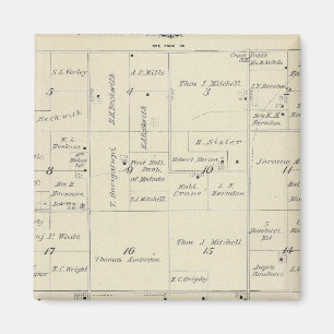 T22S R24E Tulare County Section Map Magnet