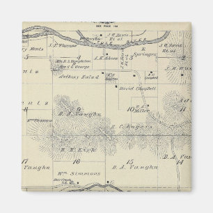 T22S R28E Tulare County Section Map Magnet