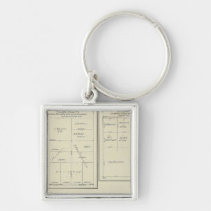 T23S R2021E Tulare County Section Map Key Ring