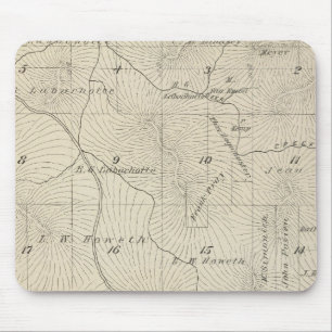 T23S R29E Tulare County Section Map Mouse Pad