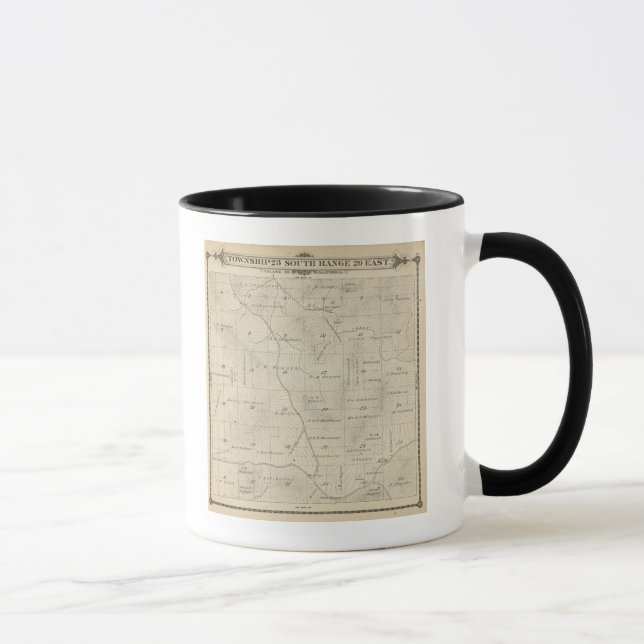 T23S R29E Tulare County Section Map Mug (Right)