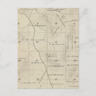 T23S R29E Tulare County Section Map Postcard