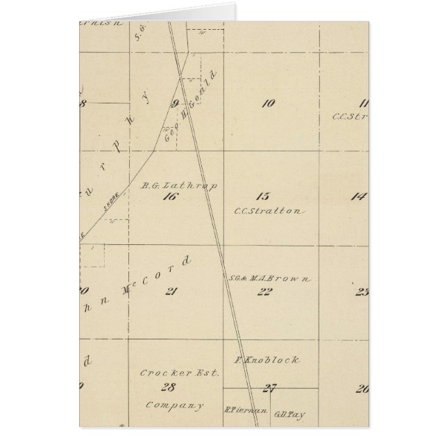 T24S R24E Tulare County Section Map (Front)