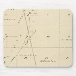 T24S R24E Tulare County Section Map Mouse Pad